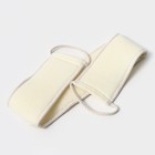 Мочалка-лента для тела массажная Доляна, 70×10 см, бежевая - Фото 4