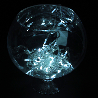 НИТЬ, 5 м, “Лампочка”, Н.С. LED-50-220V, контр. 8 режимов, БЕЛЫЙ