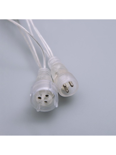 Гирлянда «Бахрома» 3×0.9 м, IP44, УМС, прозрачная нить, 232 LED, свечение мульти, 220 В
