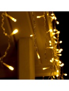 Гирлянда «Бахрома» 3 × 0.9 м, IP44, УМС, прозрачная нить, 232 LED, свечение тёплое белое, 220 В - Фото 8