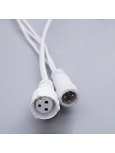 Гирлянда «Бахрома» 3×0.9 м, IP44, УМС, белая нить, 232 LED, свечение тёплое белое, 220 В