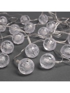 Гирлянда «Нить» 5 м с насадками «Футбольный мяч», IP20, прозрачная нить, 20 LED, свечение мульти (RG/RB), мигание, 220 В - фото 7341367