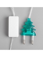 Гирлянда «Нить» 5 м с насадками «Футбольный мяч», IP20, прозрачная нить, 20 LED, свечение мульти (RG/RB), мигание, 220 В - фото 7341369