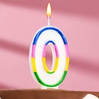 Свеча для торта «Цифра 0», 7 см - Фото 3