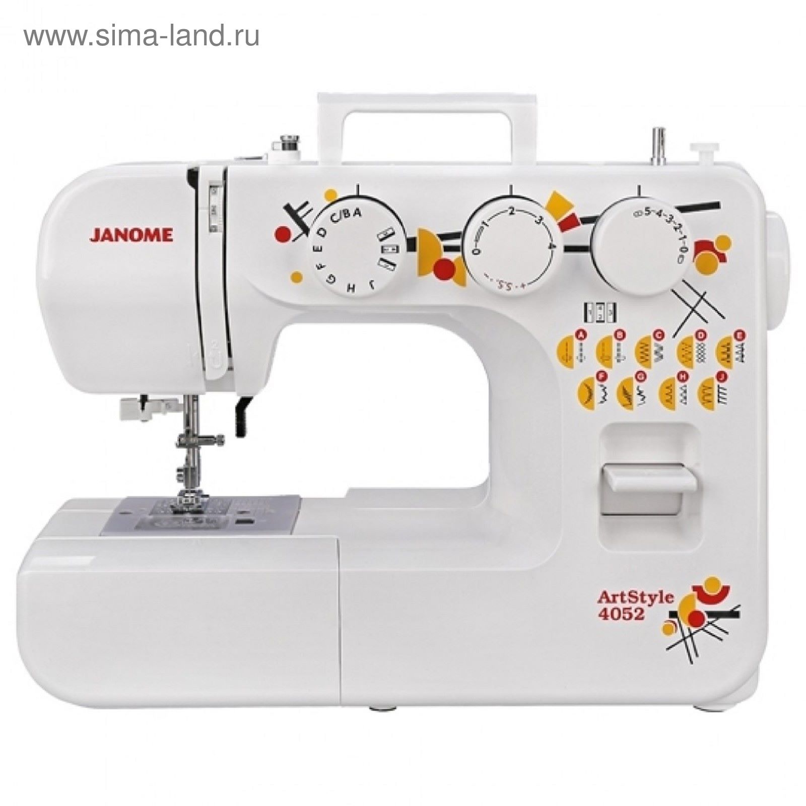 Швейная машина Janome ArtStyle 4052, 19 операций, обметочная, потайная,  эластичная строчка