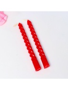 Набор свечей ароматических витых, 1.5×15 см, 2 шт., роза - Фото 4