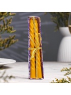 Набор свечей ароматических витых, 1.5?15 см, 2 шт., лимон (комплект 3 шт) - фото 66119046