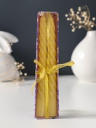 Набор свечей ароматических витых, 1.5×15 см, 2 шт., лимон - Фото 4