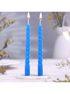 Набор свечей ароматических витых, 1.5×15 см, 2 шт., океан - Фото 2