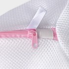 Мешок для стирки нижнего белья Доляна, 20×20×20 см, трёхслойный, крупная сетка, цвет МИКС - фото 8349102