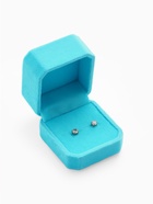 Футляр под кольцо, серьги «Геометрия», бархатный, 5×5.5 см, голубой - фото 54695805