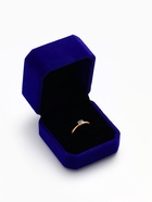 Футляр под кольцо, серьги «Геометрия», бархатный, 5×5.5×4 см, синий - Фото 4