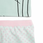 Пижама для девочки, рост 92 см, цвет мятный - Фото 6