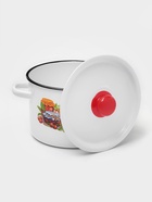 Кастрюля эмалированная, 4.5 л, d=23 см, цилиндрическая, рисунок МИКС, белая - Фото 2