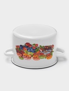 Кастрюля эмалированная, 4.5 л, d=23 см, цилиндрическая, рисунок МИКС, белая - Фото 3