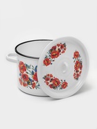 Кастрюля эмалированная «Маки. Мечта», 4.5 л, белая - Фото 2