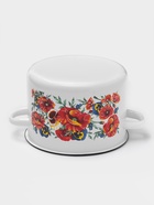 Кастрюля эмалированная «Маки. Мечта», 4.5 л, белая - Фото 3