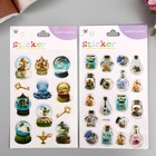 Наклейка пластик "Стеклянные шары/Баночки" МИКС 19х11 см - Фото 1