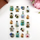 Наклейка пластик "Стеклянные шары/Баночки" МИКС 19х11 см - Фото 3