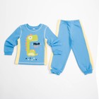 Пижама для мальчика, рост 122-128 см, цвет голубой - Фото 1