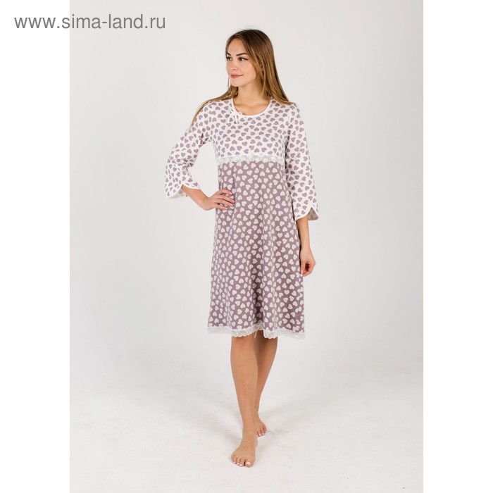 Сорочка женская Капучино цвет коричневый, р-р 44 - Фото 1