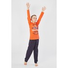 Пижама для мальчика, рост 164 см, цвет оранжевый - Фото 1
