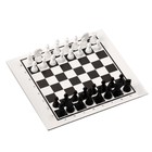 Настольная игра 3 в 1 "Надо думать": шашки, шахматы, нарды, поле 21 х 19 см - фото 9132416