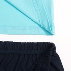 Пижама для мальчика, рост 128 см, цвет голубой - Фото 3