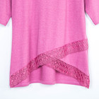 Футболка женская, цвет розовый меланж, размер 42 - Фото 4