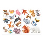 Наклейки обучающие «Животные», 12 стр. - Фото 3