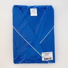 Халат мужской, шалька+кант, размер 48, цвет синий, вафля - Фото 5