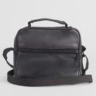 Сумка мужская, отдел на молнии, 3 наружных кармана, регулируемый ремень, цвет чёрный - Фото 3