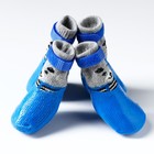 Носки с прорезиненной подошвой "Мишки", размер M (4.5 х 6 см), синие - Фото 2