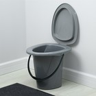 Ведро-туалет, h = 37 см, 18 л, цвет МИКС - фото 300736790