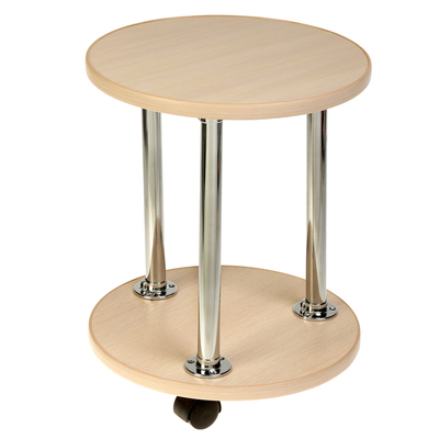 Полка для цветов Азалия, на колёсах, Дуб выбеленный