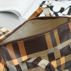 Косметичка-сумочка, отдел на молнии, ручки, цвет коричневый/жёлтый - Фото 3