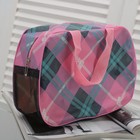 Косметичка-сумочка, отдел на молнии, цвет розовый - Фото 1