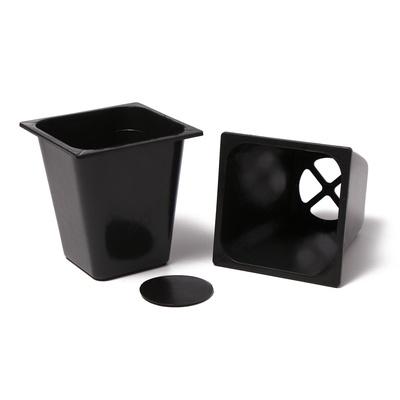 Набор для рассады: стаканы по 1 л (10 шт.), поддон 61×23 см, чёрный