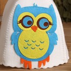 Шапка для бани с детской аппликацией "Матильда" войлок - Фото 4