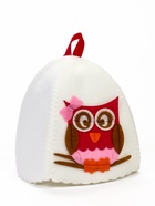 Шапка для бани и сауны, с аппликацией «Мэри», полиэфир 70%, шерсть 30%, детская  (артикул 2867726)  большой выбор товаров оптом и в розницу по низким ценам с доставкой