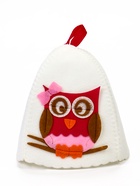 Шапка для бани и сауны, с аппликацией «Мэри», полиэфир 70%, шерсть 30%, детская  (артикул 2867726)  большой выбор товаров оптом и в розницу по низким ценам с доставкой