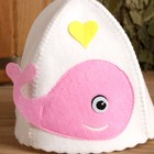 Шапка для бани с детской аппликацией "Китёнок" войлок - Фото 4