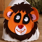 Шапка для бани с детской аппликацией "Лёвушка" войлок - Фото 2