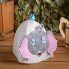 Шапка для бани с детской аппликацией "Слонёнок" войлок - Фото 3