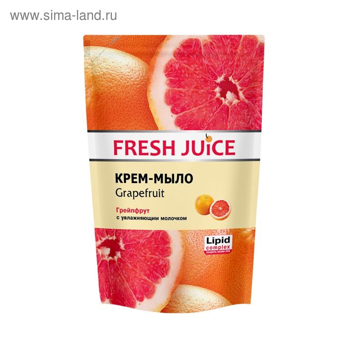 Жидкое крем-мыло Fresh Juice с увлажняющим молочком «Грейпфрут», 460 мл - Фото 1