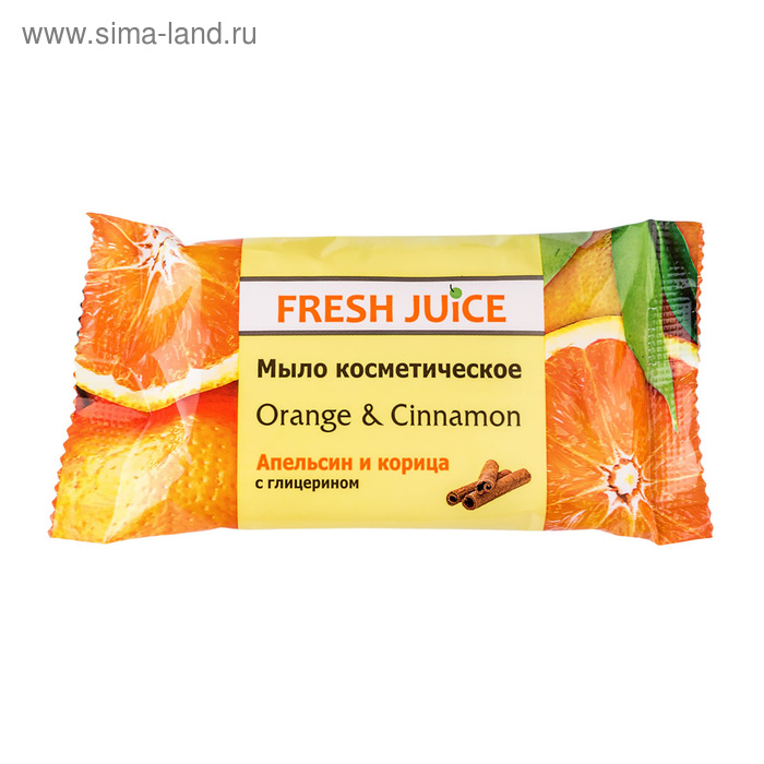 Косметическое мыло Fresh Juice «Апельсин и корица», 75 г - Фото 1