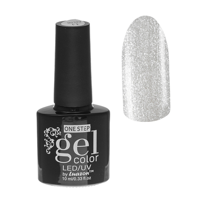 Гель-лак для ногтей, 216-185-35, однофазный, LED/UV, 10мл, цвет 216-185-35 белый с блёстками