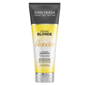 

Осветляющий шампунь John Frieda Sheer Blonde Go Blonder для натуральных, мелированных и окрашенных волос, 250 мл