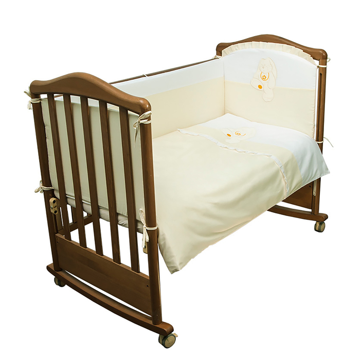 Детское постельное бельё «Пушистик», размер 100×143 см, 112×148 см, 40×60 см, цвет салатовый