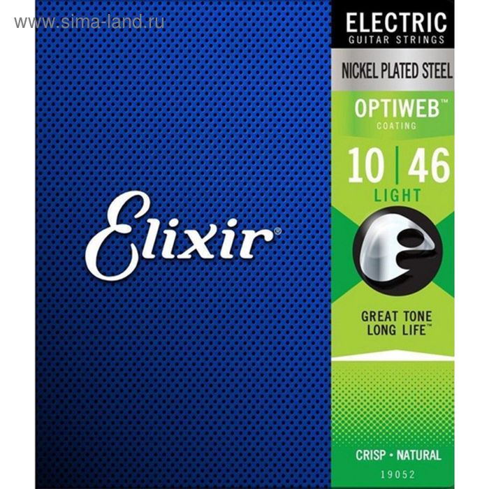 Комплект струн для электрогитары Elixir 19052 Optiweb никелированная сталь, Light 10-46 - Фото 1
